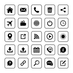 Website icon set, Web icon Set, symbol vector
