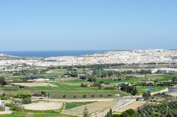 Fototapeta premium View of Gozo from the Citadel Victoria