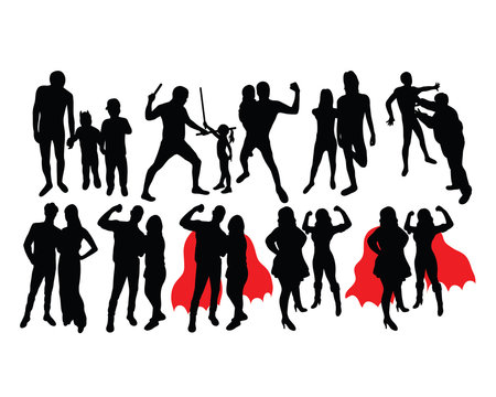 People Activity Silhouettes, art vector design