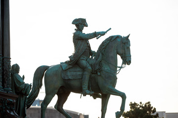 Obraz premium horse and rider, in wien, viena, österrike, Austria