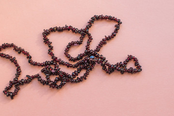 Boho fashionable details, gem necklaces 