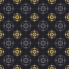 Modern Background Vector | Texture Pattern Design | Gold And Black Wallpaper | Seamless Background For Interior Design