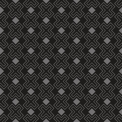 Abstract Background Vector | Texture Geometric | Dark Black Pattern | Seamless Wallpaper For Interior Design