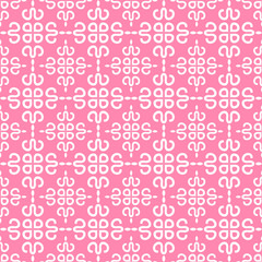 Abstract Pattern Vector | Texture Graphic | Colors: Pink, White | Seamless Background Wallpaper For Interior Design