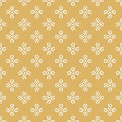 Simple Pattern Vector | Texture Graphic | Colors: Gold, White | Seamless Background Wallpaper For Interior Design