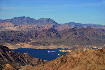 Lake Mead on the border of Arizona and Nevada USA North America