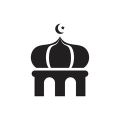 islam icon template black color editable. islam icon symbol Flat vector illustration for graphic and web design.