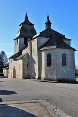 Fototapeta na wymiar Eglise de Saint-Mexant (Corrèze)