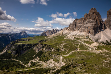Amazing view of Summer in Mountain  Dolomites, Italy