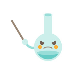 指示棒丸底フラスコ怒る