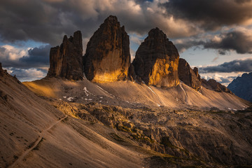 Naklejka premium Amazing view of Summer in Mountain Dolomites, Italy