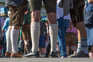 feet from visitors of a folk festival