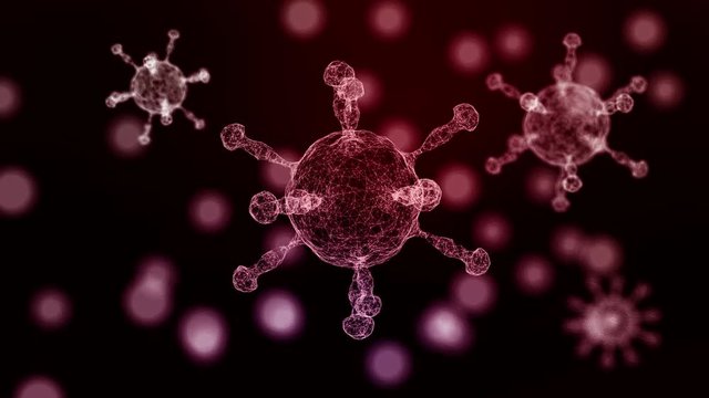 Background motion of virus evolution spread pandemic epidemic global europe italy China Coronavirus cure with drug detection scientific medical tech technology innovation laboratory diagnosis research