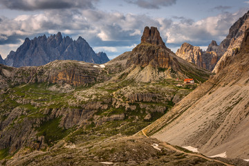 Amazing view of Summer in Mountain  Dolomites, Italy