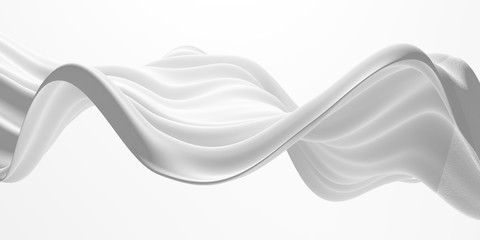 White abstract liquid wavy background