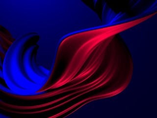 Colorful Liquid metallic wavy background