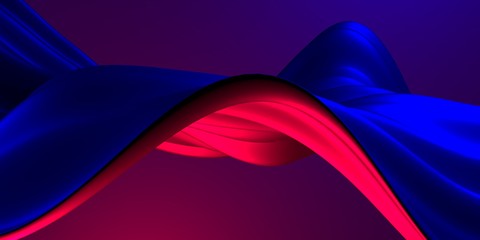 Colorful Liquid metallic wavy background