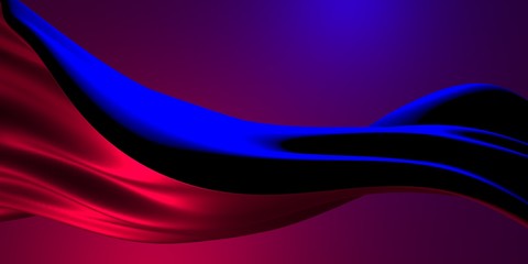 Colorful Liquid metallic wavy background