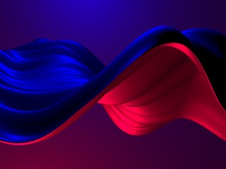 Colorful Liquid metallic wavy background