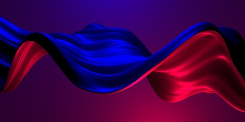 Colorful Liquid metallic wavy background