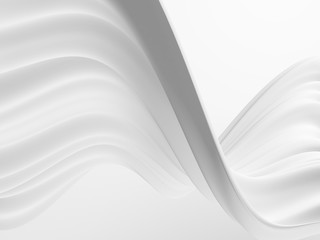 White abstract liquid wavy background
