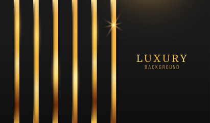 Abstract luxury background with golden geometric shapes