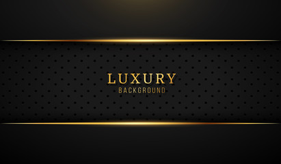 Abstract luxury background with golden geometric shapes