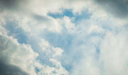 blue sky with clouds
