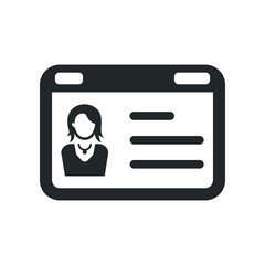 Identity card icon