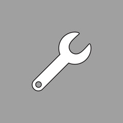 Vector illustration icon concept of spanner.