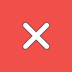 Fototapeta premium Vector illustration icon concept of x mark.