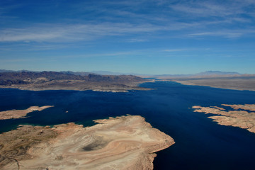 Lake Mead on the border of Arizona and Nevada USA North America