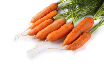 Carrots and leaves