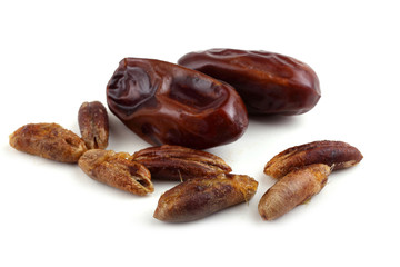 Date fruits and seeds