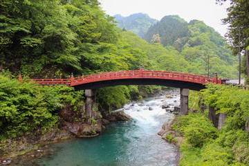 Japan beautiful brigde in Nikko