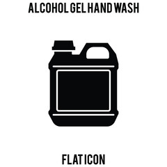 Gallon flat icon alcohol gel, alcohol hand gel, hand wash, Hygienic Gel for Hands Properly. Cleaning Hands with Antiseptic Product. Prevention against Virus, Germs and Infection.