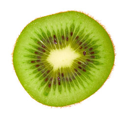 Fresh and ripe kiwi slice.
