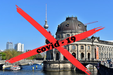 Fototapeta premium Coronavirus 2019-ncov is spreading around the world. Germany. Berlin.