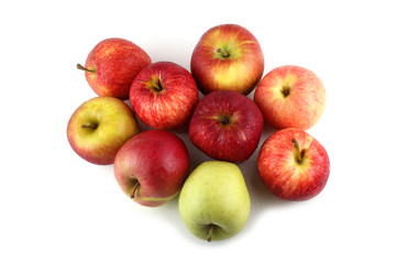 Different color apples
