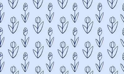 Fototapeta premium set of simple summer flowers drawings. abstract flower illustration. hand drawn vector art.