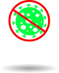 Stop virus vector illustration