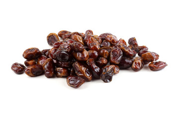 Date fruits isolated on white