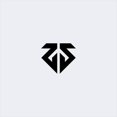 vector ss initial letter logo design template
