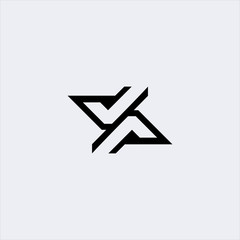 simple vector letter initial va logo design template