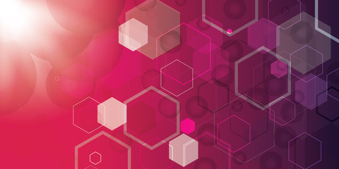 Abstract hexagon background for design works