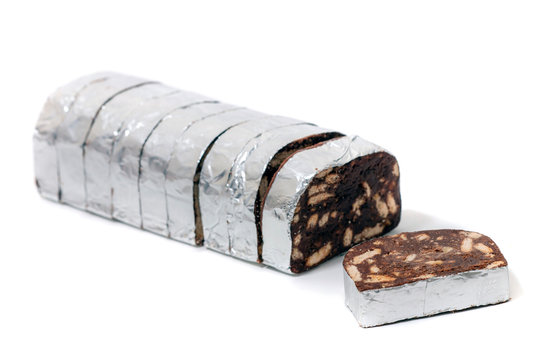 Sweet chocolate salame