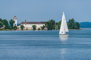 Obraz premium Klasztor Benedyktynów na Fraueninsel