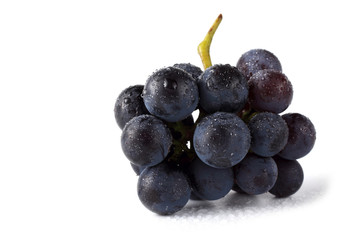 Wine grape isolated on white
