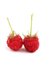 Raspberry isolated on white