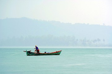 Fishermen on boat